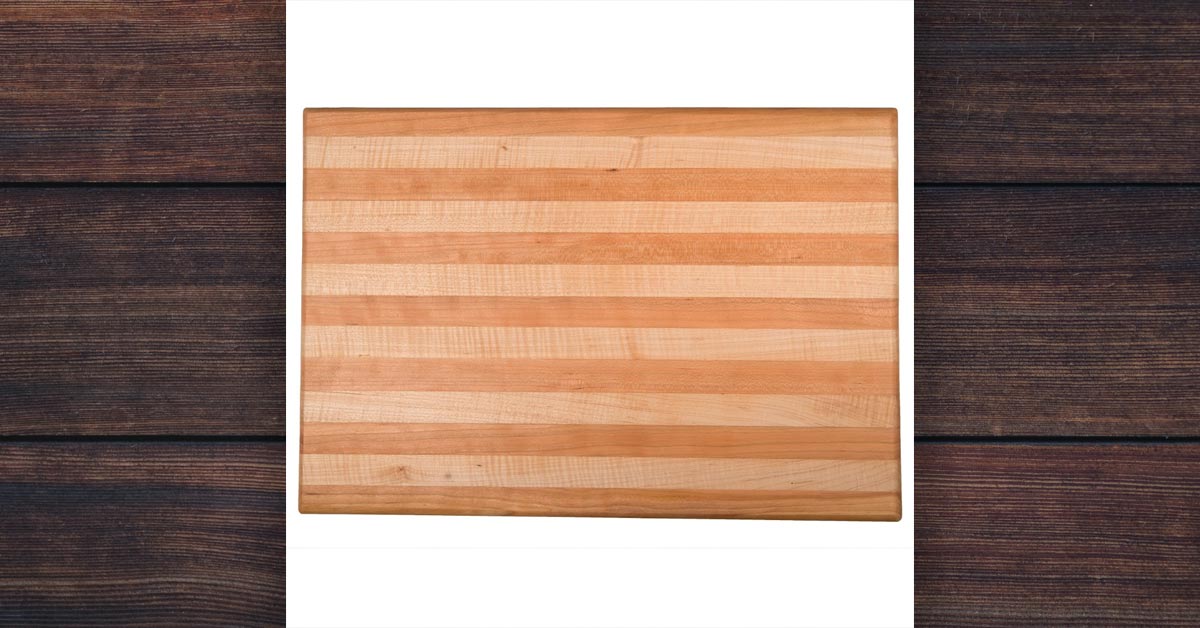 HAND CARVED CURLY MAPLE CUTTING BOARD – Ellei Home