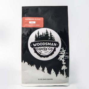 Woodsman Coffee Company Espresso Blend Dark Coffee