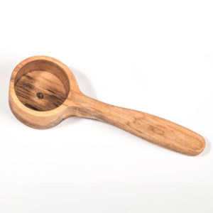Handmade maple  coffee scoop about  2" wide by 4" long wood 