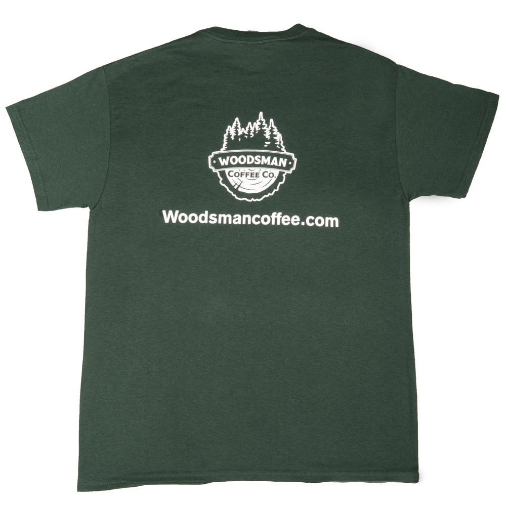 Woodsman Coffee Company T Shirt Back
